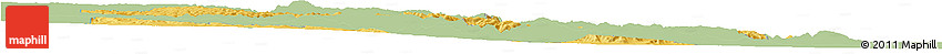 Savanna Style Horizon Map of Manzini, single color outside
