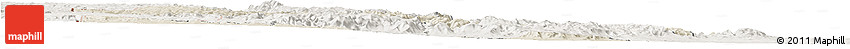 Shaded Relief Horizon Map of Manzini, lighten