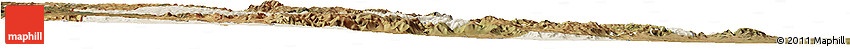 Shaded Relief Horizon Map of Manzini, satellite outside