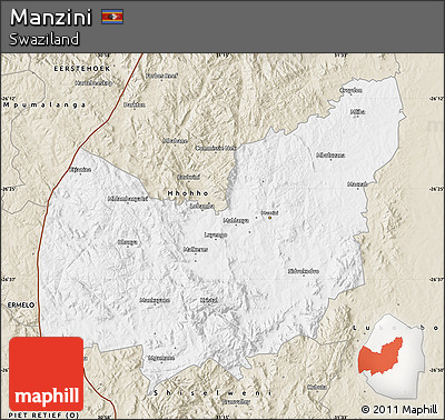 Classic Style Map of Manzini
