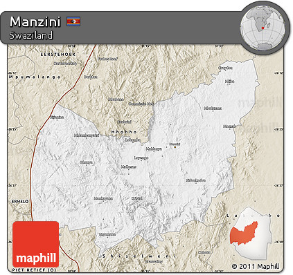 Classic Style Map of Manzini
