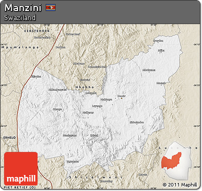Classic Style Map of Manzini