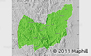 Political Map of Manzini, lighten, desaturated