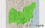 Political Map of Manzini, lighten, semi-desaturated