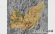 Satellite Map of Manzini, desaturated
