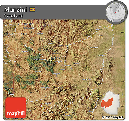 Satellite Map of Manzini