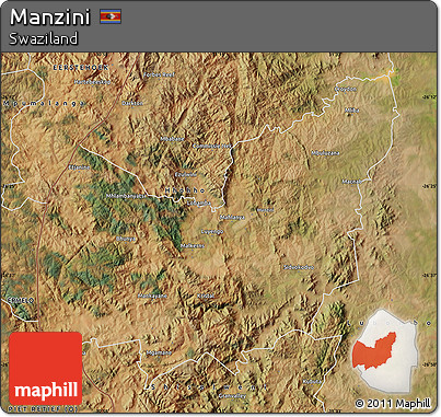Satellite Map of Manzini