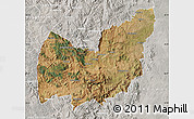 Satellite Map of Manzini, lighten, semi-desaturated
