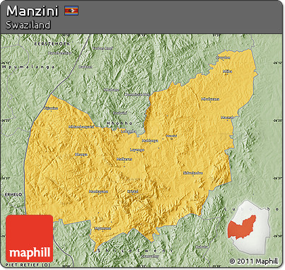 Savanna Style Map of Manzini