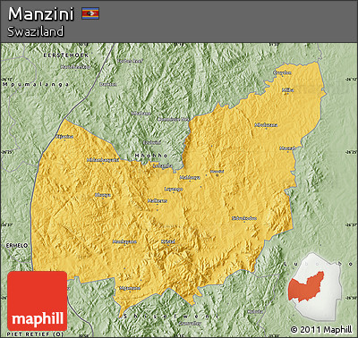 Savanna Style Map of Manzini