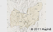 Shaded Relief Map of Manzini, lighten