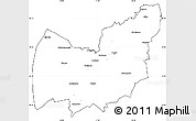 Blank Simple Map of Manzini, cropped outside