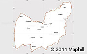 Classic Style Simple Map of Manzini, cropped outside