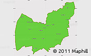 Political Simple Map of Manzini, cropped outside