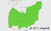 Political Simple Map of Manzini, single color outside, borders and labels