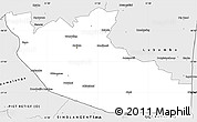Silver Style Simple Map of Shiselweni