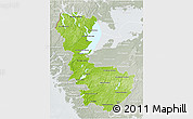 Physical 3D Map of Álvsborgs Län, lighten, semi-desaturated