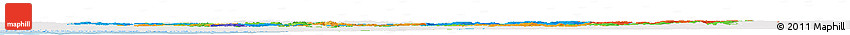 Political Horizon Map of Álvsborgs Län, single color outside