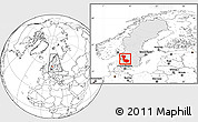 Blank Location Map of Álvsborgs Län, highlighted country, within the entire country