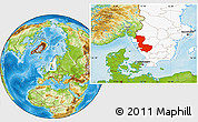 Physical Location Map of Álvsborgs Län, highlighted country