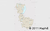 Shaded Relief Map of Álvsborgs Län, cropped outside