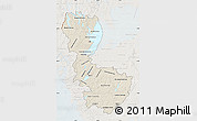 Shaded Relief Map of Álvsborgs Län, lighten