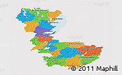 Political Panoramic Map of Álvsborgs Län, cropped outside