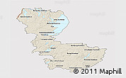 Shaded Relief Panoramic Map of Álvsborgs Län, cropped outside