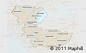 Shaded Relief Panoramic Map of Álvsborgs Län, lighten