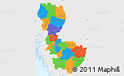 Political Simple Map of Álvsborgs Län, single color outside