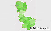 Political Shades Simple Map of Álvsborgs Län, cropped outside