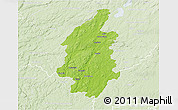 Physical 3D Map of Svenljunga Kommun, lighten