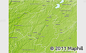 Physical 3D Map of Svenljunga Kommun