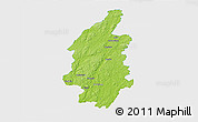 Physical 3D Map of Svenljunga Kommun, single color outside