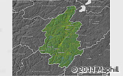 Satellite 3D Map of Svenljunga Kommun, desaturated