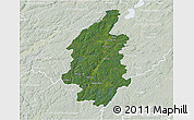 Satellite 3D Map of Svenljunga Kommun, lighten