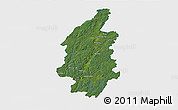 Satellite 3D Map of Svenljunga Kommun, single color outside