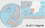 Gray Location Map of Svenljunga Kommun, highlighted country