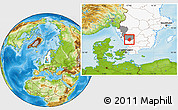 Physical Location Map of Svenljunga Kommun, highlighted country, highlighted parent region