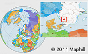 Political Location Map of Svenljunga Kommun, highlighted country