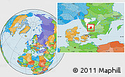 Political Location Map of Svenljunga Kommun, highlighted parent region