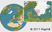Satellite Location Map of Svenljunga Kommun, highlighted country
