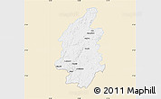 Classic Style Map of Svenljunga Kommun, single color outside