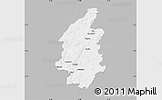 Gray Map of Svenljunga Kommun, single color outside