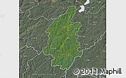 Satellite Map of Svenljunga Kommun, semi-desaturated