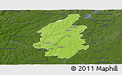 Physical Panoramic Map of Svenljunga Kommun, darken