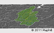 Satellite Panoramic Map of Svenljunga Kommun, desaturated