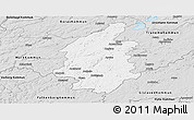 Silver Style Panoramic Map of Svenljunga Kommun