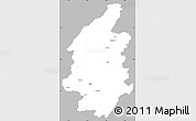 Gray Simple Map of Svenljunga Kommun, single color outside