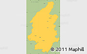 Savanna Style Simple Map of Svenljunga Kommun